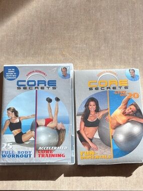 Core Secrets Workout DVD Duo - Silver & Blue Covers